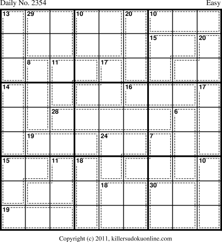 Killer Sudoku for 5/29/2012