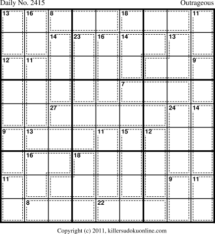 Killer Sudoku for 7/29/2012