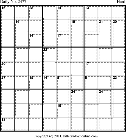 Killer Sudoku for 9/29/2012