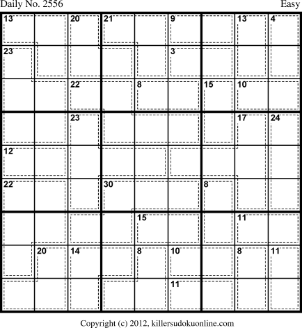 Killer Sudoku for 12/17/2012