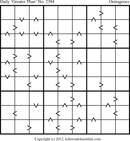Killer Sudoku for 11/2/2012