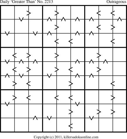 Killer Sudoku for 5/5/2012