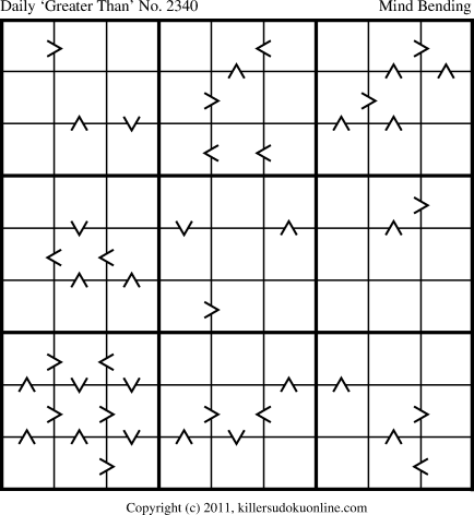 Killer Sudoku for 9/9/2012