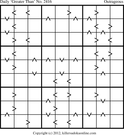 Killer Sudoku for 11/24/2012