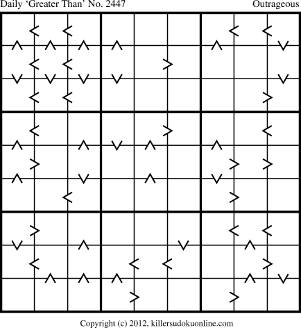 Killer Sudoku for 12/25/2012