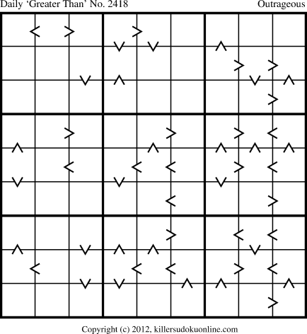 Killer Sudoku for 11/26/2012