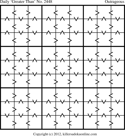 Killer Sudoku for 12/26/2012