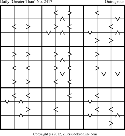 Killer Sudoku for 11/25/2012
