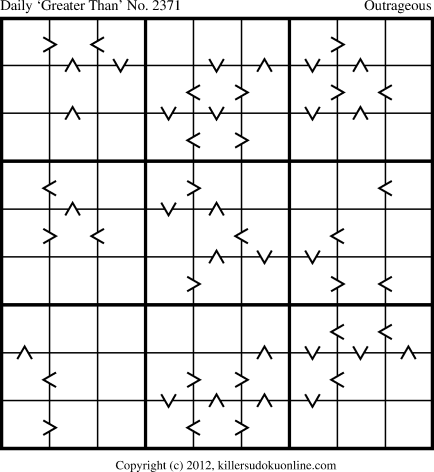 Killer Sudoku for 10/10/2012