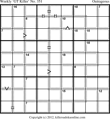 Killer Sudoku for 12/31/2012