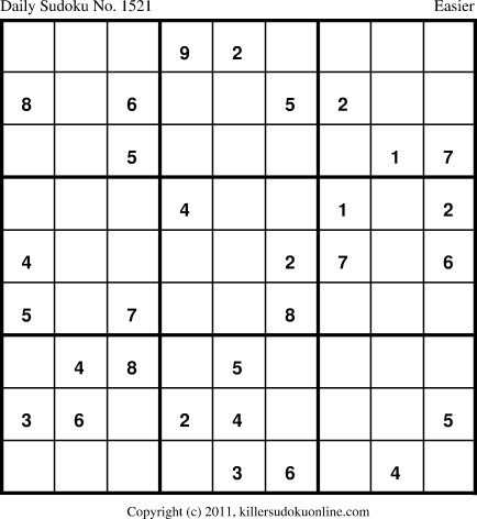 Killer Sudoku for 5/2/2012