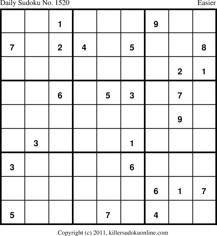 Killer Sudoku for 5/1/2012