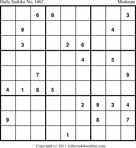 Killer Sudoku for 3/4/2012