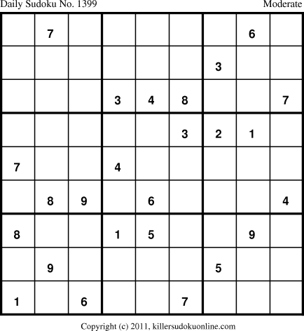 Killer Sudoku for 1/1/2012