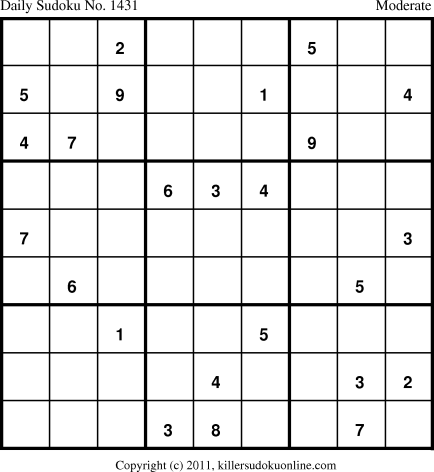 Killer Sudoku for 2/2/2012
