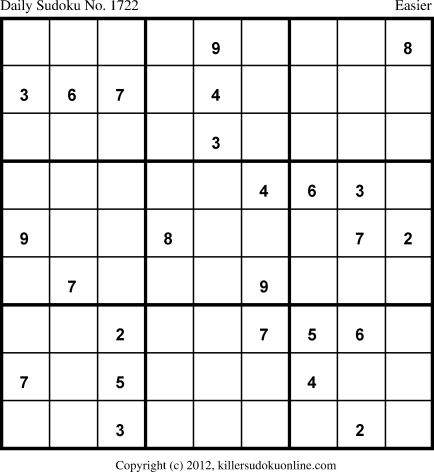Killer Sudoku for 11/19/2012
