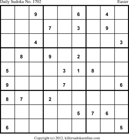 Killer Sudoku for 10/30/2012