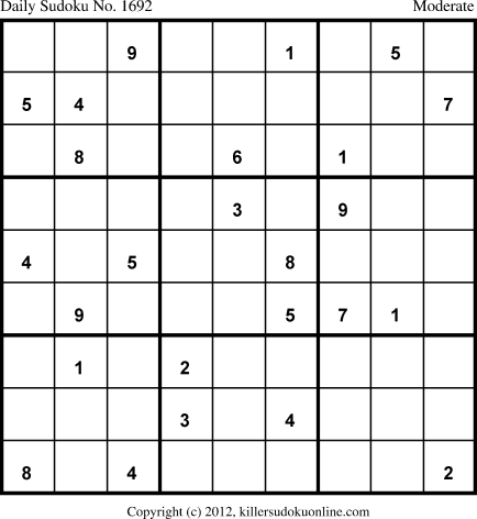 Killer Sudoku for 10/20/2012