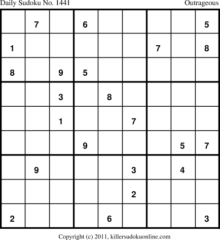 Killer Sudoku for 2/12/2012