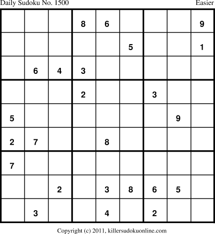 Killer Sudoku for 4/11/2012