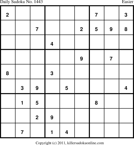 Killer Sudoku for 2/14/2012