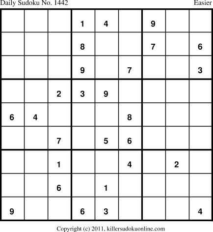 Killer Sudoku for 2/13/2012