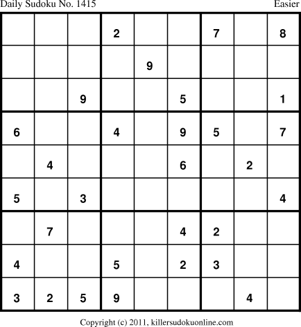 Killer Sudoku for 1/17/2012