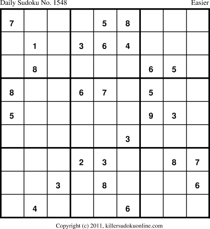 Killer Sudoku for 5/29/2012