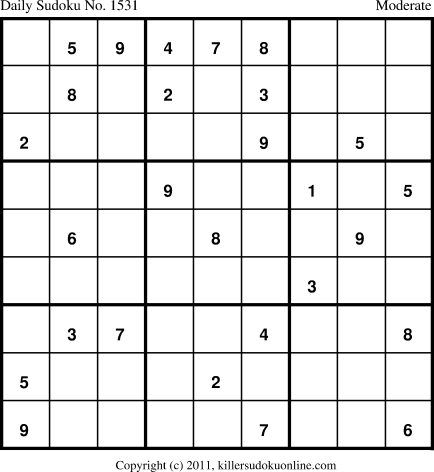 Killer Sudoku for 5/12/2012