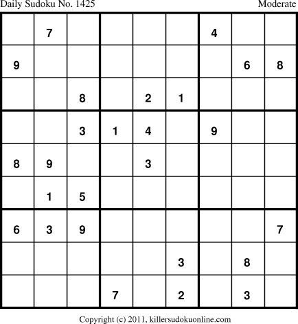 Killer Sudoku for 1/27/2012