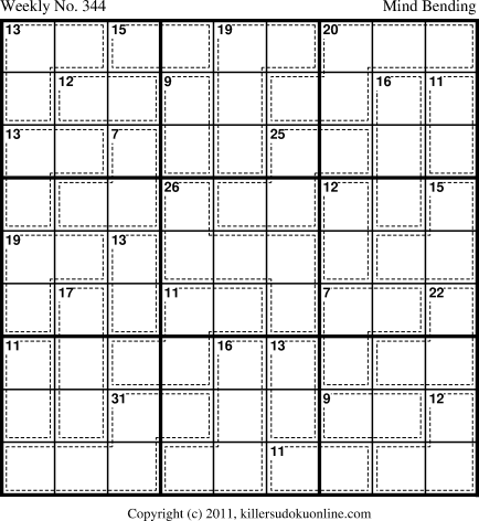 Killer Sudoku for 8/6/2012