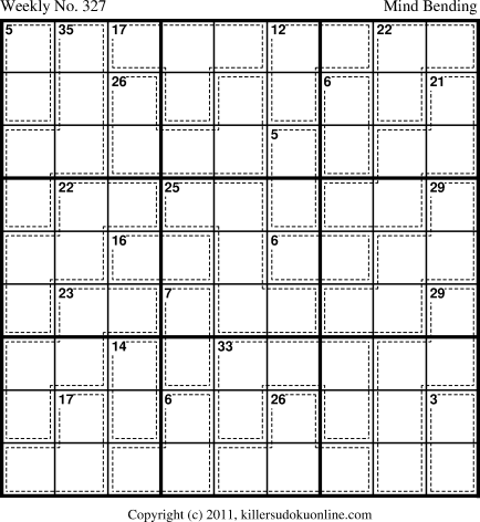 Killer Sudoku for 4/9/2012
