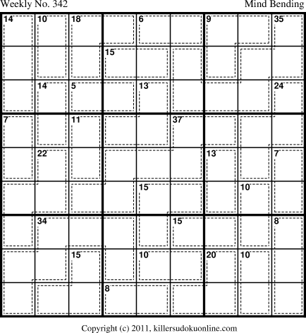 Killer Sudoku for 7/23/2012
