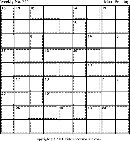 Killer Sudoku for 8/13/2012