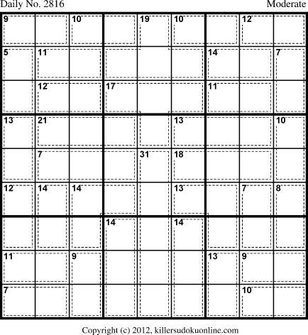 Killer Sudoku for 9/3/2013