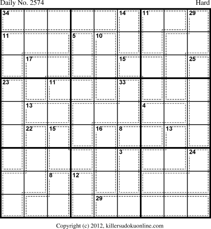 Killer Sudoku for 1/4/2013