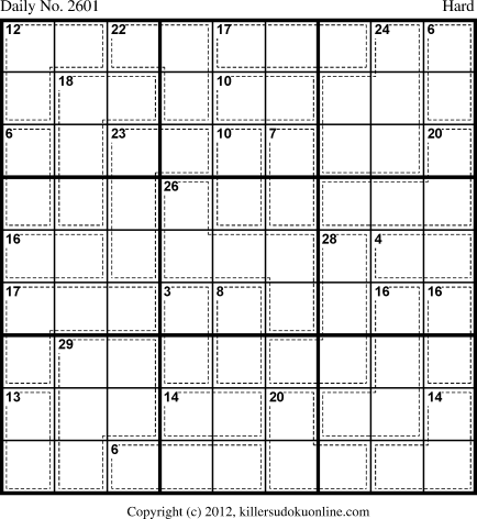 Killer Sudoku for 1/31/2013