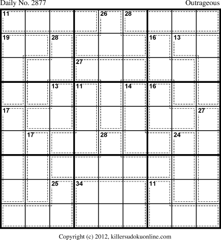 Killer Sudoku for 11/3/2013