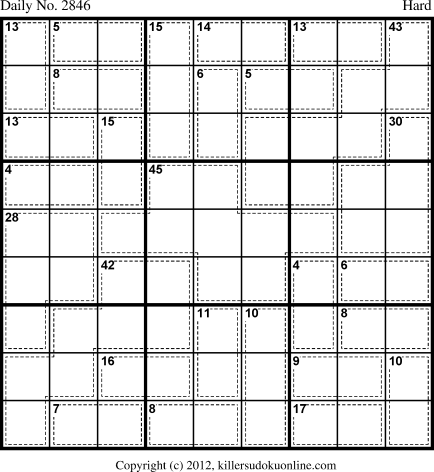 Killer Sudoku for 10/3/2013