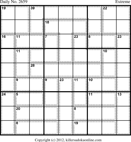 Killer Sudoku for 3/30/2013
