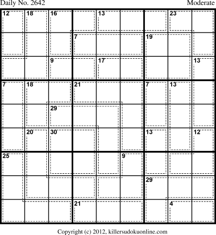 Killer Sudoku for 3/13/2013