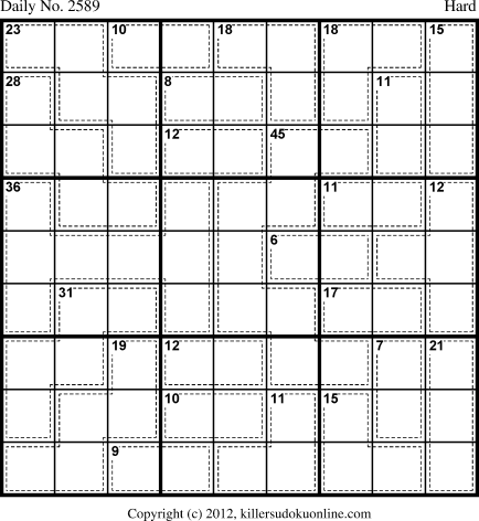 Killer Sudoku for 1/19/2013
