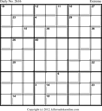 Killer Sudoku for 2/15/2013