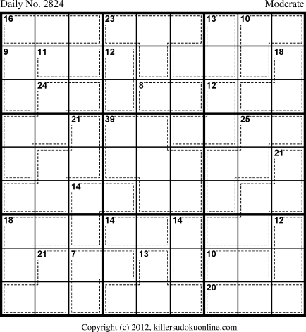 Killer Sudoku for 9/11/2013