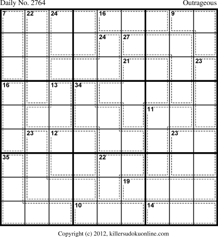 Killer Sudoku for 7/13/2013