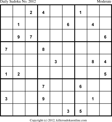 Killer Sudoku for 9/5/2013