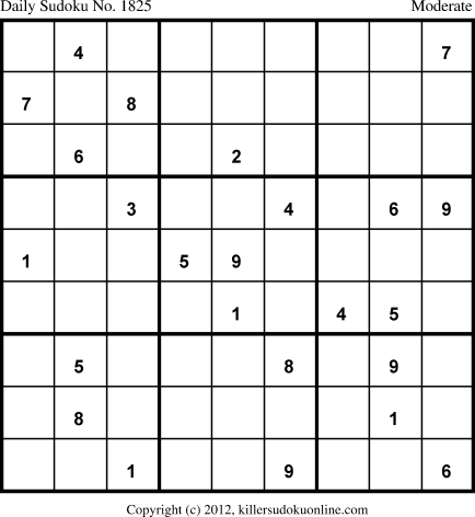 Killer Sudoku for 3/2/2013