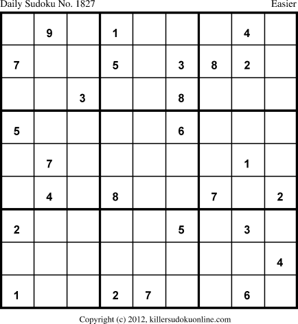 Killer Sudoku for 3/4/2013