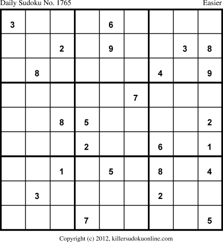 Killer Sudoku for 1/1/2013