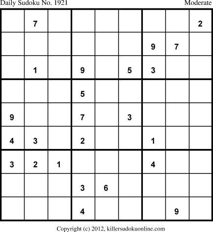 Killer Sudoku for 6/6/2013